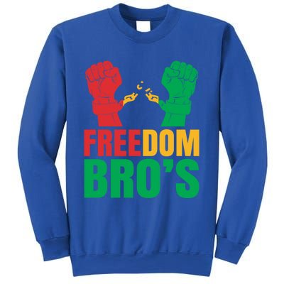 Freedom Bros Juneteenth Black Freedom 1865 African American Gift Sweatshirt