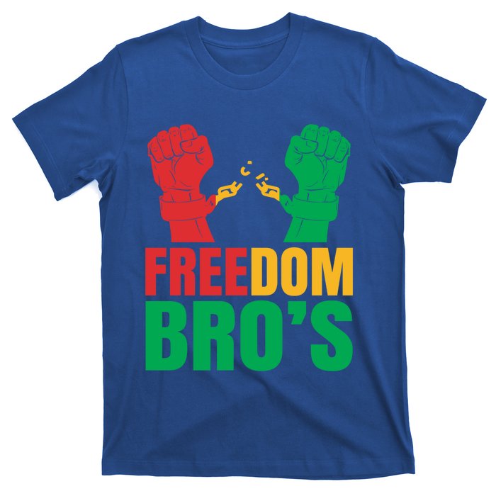 Freedom Bros Juneteenth Black Freedom 1865 African American Gift T-Shirt