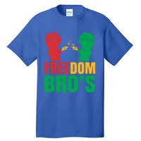 Freedom Bros Juneteenth Black Freedom 1865 African American Gift Tall T-Shirt