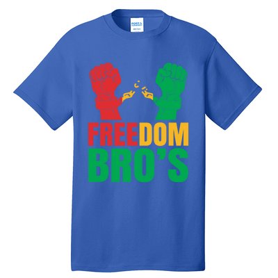 Freedom Bros Juneteenth Black Freedom 1865 African American Gift Tall T-Shirt