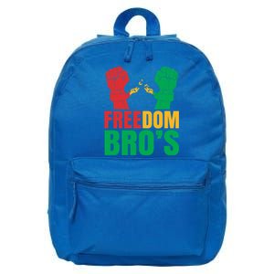 Freedom Bros Juneteenth Black Freedom 1865 African American Gift 16 in Basic Backpack