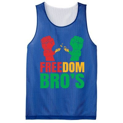 Freedom Bros Juneteenth Black Freedom 1865 African American Gift Mesh Reversible Basketball Jersey Tank