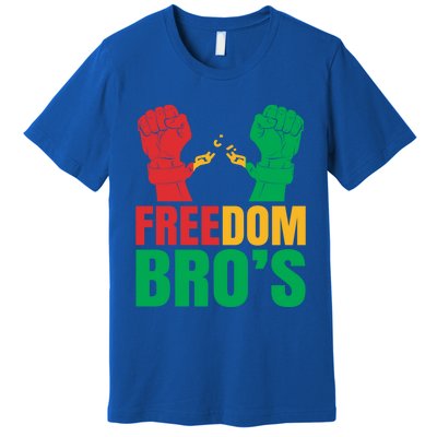 Freedom Bros Juneteenth Black Freedom 1865 African American Gift Premium T-Shirt