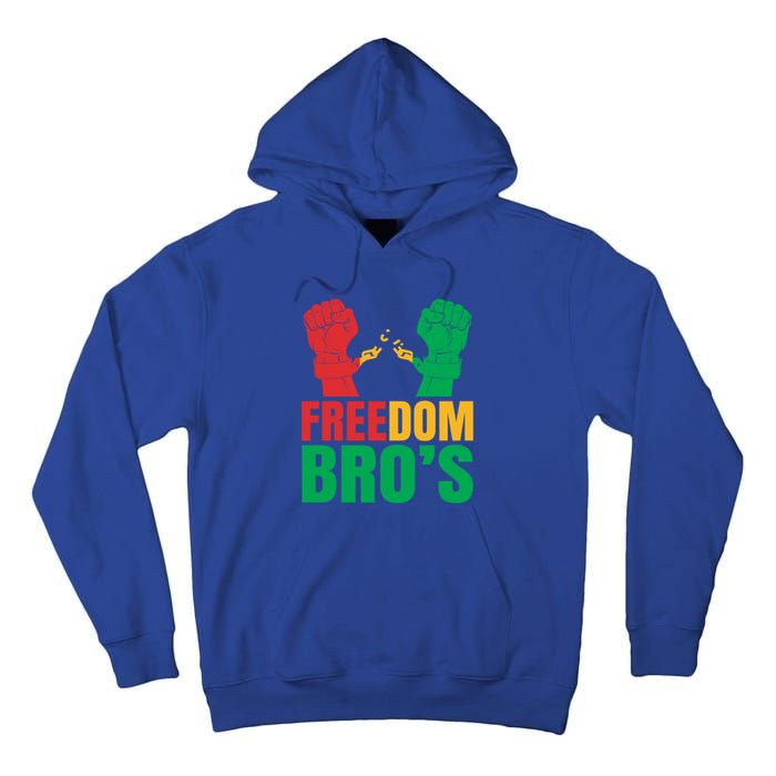 Freedom Bros Juneteenth Black Freedom 1865 African American Gift Tall Hoodie