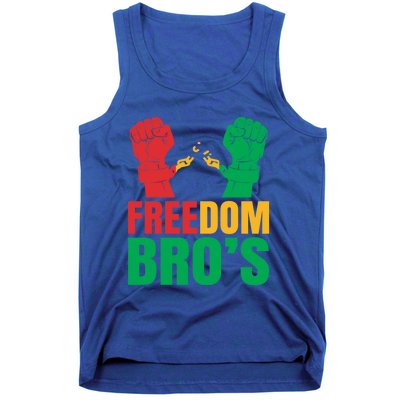 Freedom Bros Juneteenth Black Freedom 1865 African American Gift Tank Top