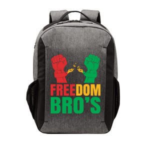 Freedom Bros Juneteenth Black Freedom 1865 African American Gift Vector Backpack