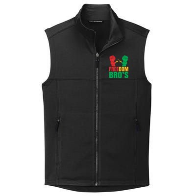 Freedom Bros Juneteenth Black Freedom 1865 African American Gift Collective Smooth Fleece Vest