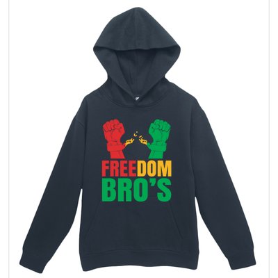 Freedom Bros Juneteenth Black Freedom 1865 African American Gift Urban Pullover Hoodie