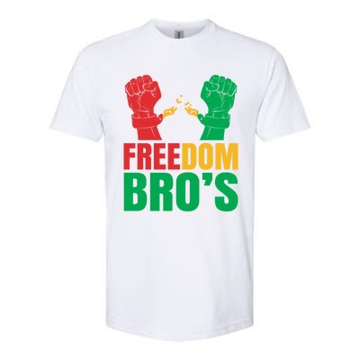 Freedom Bros Juneteenth Black Freedom 1865 African American Gift Softstyle CVC T-Shirt