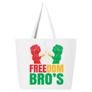 Freedom Bros Juneteenth Black Freedom 1865 African American Gift 25L Jumbo Tote