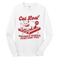 Freshly Baked Just For You Funny Retro Cat Trendy Vintage Meme Tall Long Sleeve T-Shirt