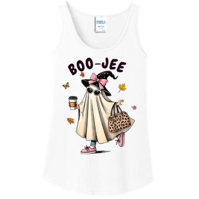 Funny Boo Jee Ghost Halloween Boo Jee Ghost Spooky Season Ladies Essential Tank