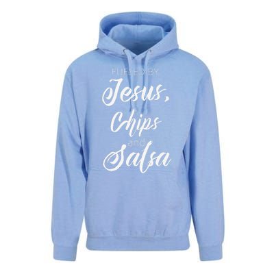 Fueled By Jesus Chips & Salsa Mexican Food Lovers Premium Unisex Surf Hoodie