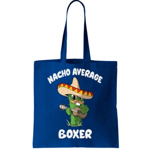 Funny Boxer Joke Humor Nacho Average Boxer Tote Bag