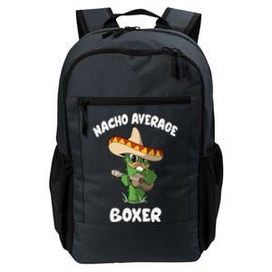 Funny Boxer Joke Humor Nacho Average Boxer Daily Commute Backpack