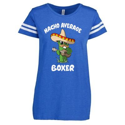 Funny Boxer Joke Humor Nacho Average Boxer Enza Ladies Jersey Football T-Shirt