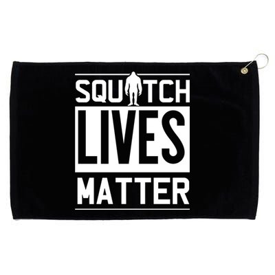 Funny Bigfoot Joke Meme Gift Squatch Lives Matter Funny Gift Grommeted Golf Towel