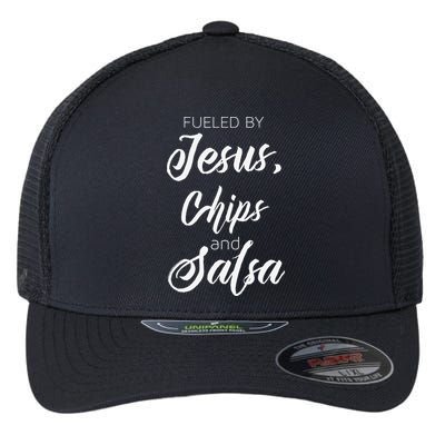 Fueled By Jesus Chips & Salsa Mexican Food Lovers Flexfit Unipanel Trucker Cap