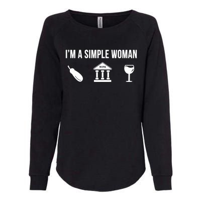 Funny Banker Job Banking Career Simple Gift Womens California Wash Sweatshirt