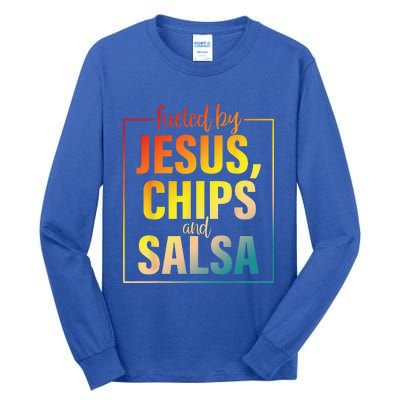 Fueled By Jesus Chips & Salsa Mexican Food Lovers Tall Long Sleeve T-Shirt