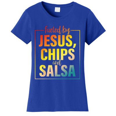 Fueled By Jesus Chips & Salsa Mexican Food Lovers Women's T-Shirt