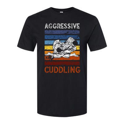 Funny Brazilian Jiu Jitsu Aggressive Cuddling BJJ Softstyle® CVC T-Shirt