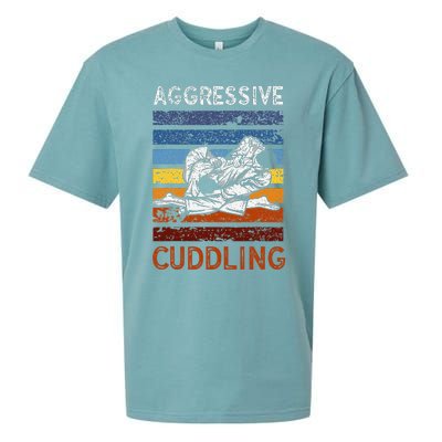 Funny Brazilian Jiu Jitsu Aggressive Cuddling BJJ Sueded Cloud Jersey T-Shirt