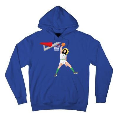 Funny Basketball Jesus Christian Humor Slam Dunk Tall Hoodie