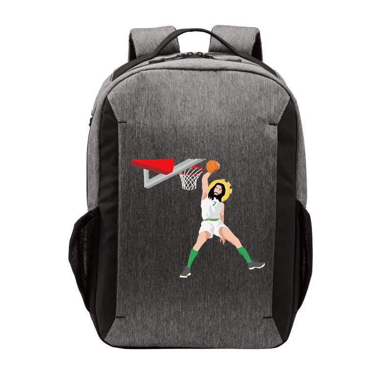 Funny Basketball Jesus Christian Humor Slam Dunk Vector Backpack