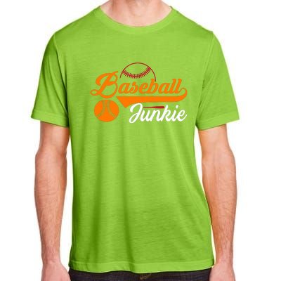 Funny Baseball Junkie Baseball Quote Baseball Lover Adult ChromaSoft Performance T-Shirt