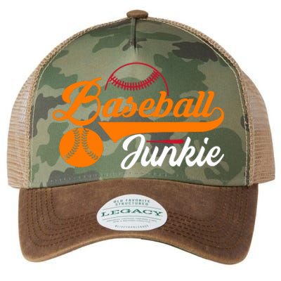 Funny Baseball Junkie Baseball Quote Baseball Lover Legacy Tie Dye Trucker Hat