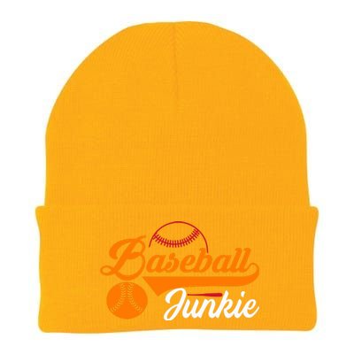 Funny Baseball Junkie Baseball Quote Baseball Lover Knit Cap Winter Beanie