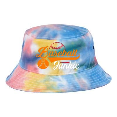 Funny Baseball Junkie Baseball Quote Baseball Lover Tie Dye Newport Bucket Hat