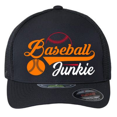 Funny Baseball Junkie Baseball Quote Baseball Lover Flexfit Unipanel Trucker Cap