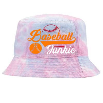 Funny Baseball Junkie Baseball Quote Baseball Lover Tie-Dyed Bucket Hat