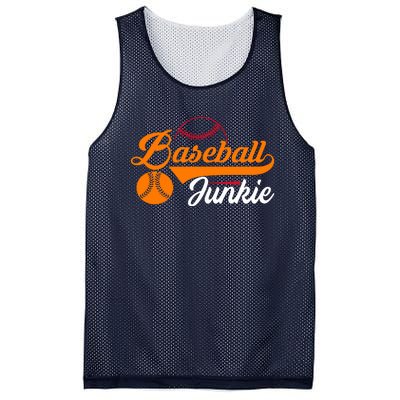 Funny Baseball Junkie Baseball Quote Baseball Lover Mesh Reversible Basketball Jersey Tank