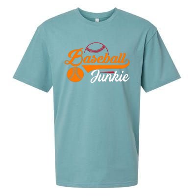 Funny Baseball Junkie Baseball Quote Baseball Lover Sueded Cloud Jersey T-Shirt