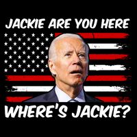 Funny Biden Jackie Are You Here Where's Jackie? City Backpack