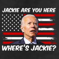 Funny Biden Jackie Are You Here Where's Jackie? Adult Drive Performance Visor