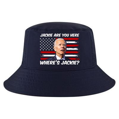 Funny Biden Jackie Are You Here Where's Jackie? Cool Comfort Performance Bucket Hat