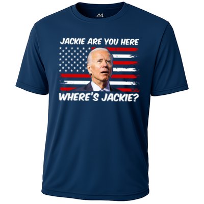 Funny Biden Jackie Are You Here Where's Jackie? Performance Shirt