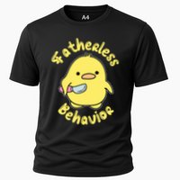 Fatherless Behavior Knife Duck Cute Design Cool Gift Cooling Performance Crew T-Shirt