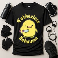 Fatherless Behavior Knife Duck Cute Design Cool Gift Cooling Performance Crew T-Shirt