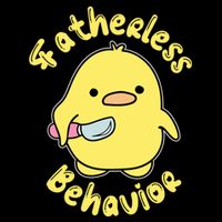 Fatherless Behavior Knife Duck Cute Design Cool Gift Cooling Performance Crew T-Shirt
