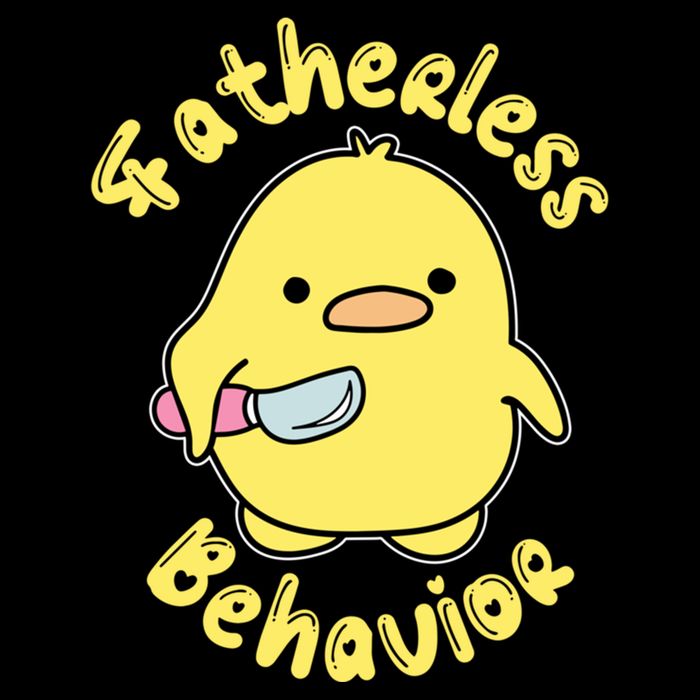 Fatherless Behavior Knife Duck Cute Design Cool Gift Cooling Performance Crew T-Shirt