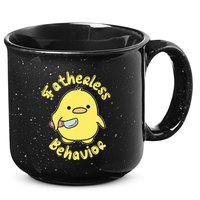 Fatherless Behavior Knife Duck Cute Design Cool Gift 15oz Campfire Ceramic Mug