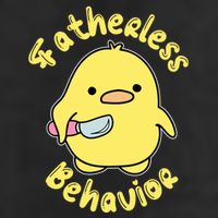 Fatherless Behavior Knife Duck Cute Design Cool Gift Golf Towel