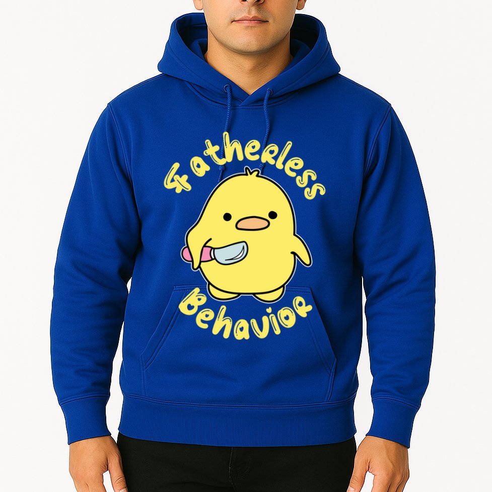 Fatherless Behavior Knife Duck Cute Design Cool Gift Hoodie