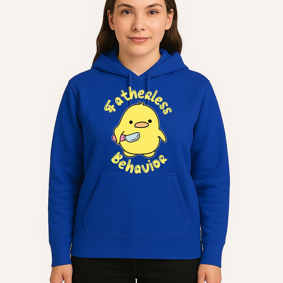 Fatherless Behavior Knife Duck Cute Design Cool Gift Hoodie
