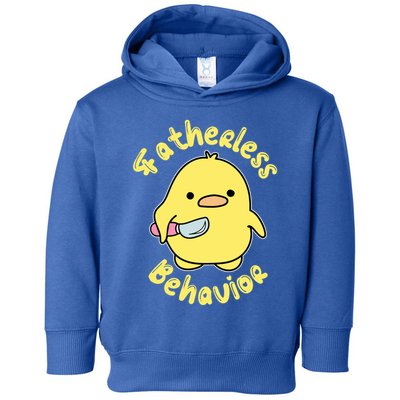 Fatherless Behavior Knife Duck Cute Design Cool Gift Toddler Hoodie